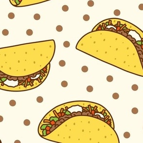 Tacos & Dots on Cream (Large Scale)