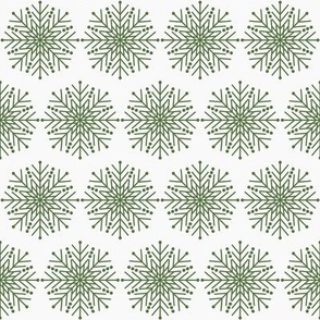 Snowflakes Green-nanditasingh