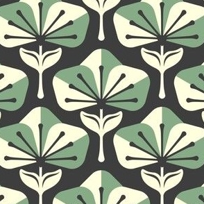 0861 - simple leaves, green