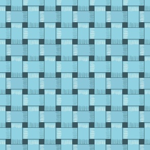 Light aqua basket weave 8x8