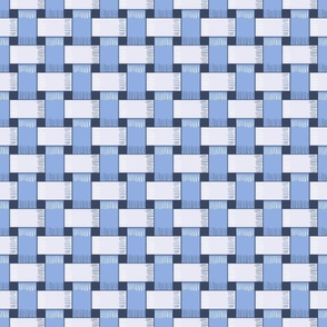 Light blue and gray basket weave 6x6