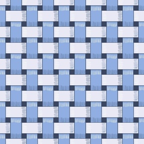 Light blue and gray basket weave 8x8