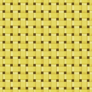 Yellow basket weave 6x6