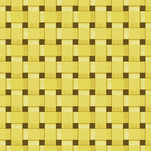 Yellow basket weave 8x8