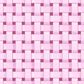 Light pink basket weave 8x8