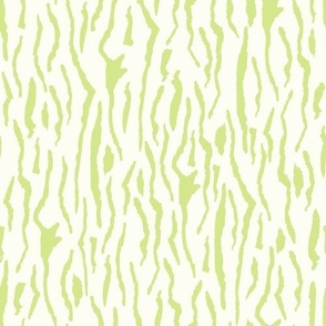 Zebra Print  - Pale Green and Cream