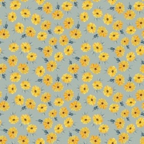 Golden Painted Daisies - Mint