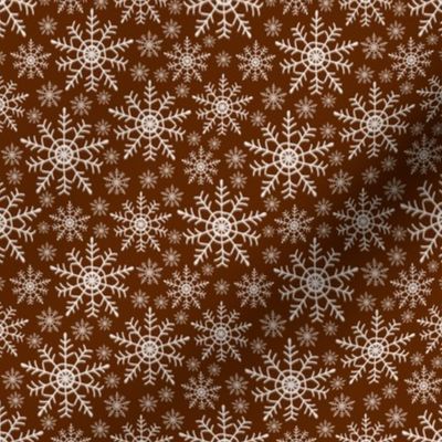 Snowflakes Brown