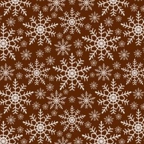 Snowflakes Brown