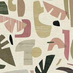 Mid Century Shapes - Tiki Mood No. 014 / Large