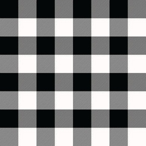 1 Inch Black and White Buffalo Check | Classic Black and White Checked