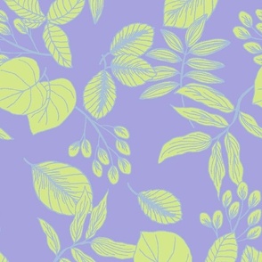 Pastel purple color delicate foliage