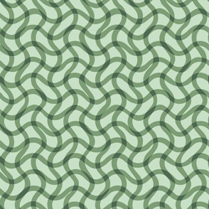 Mirage Plaid in Earthy Grass