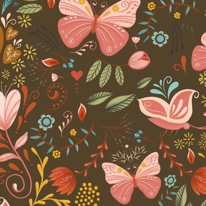 Butterflies and florals 