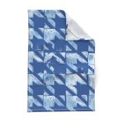 classic_houndstooth_rustic_handprinted_blockprint in denim blue shades