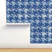 classic_houndstooth_rustic_handprinted_blockprint in denim blue shades