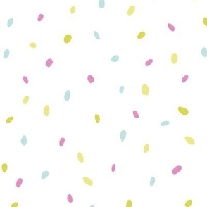 speckles pink yellow green 