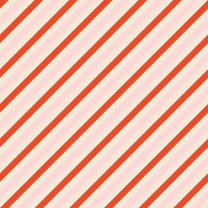 Two color stripes diagonal, striped, red, pink, beige, kids, fashion, clothing, unisex