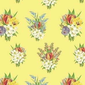 BOUQUETS SMALL - SPRING GARDEN COLLECTION (LEMON)