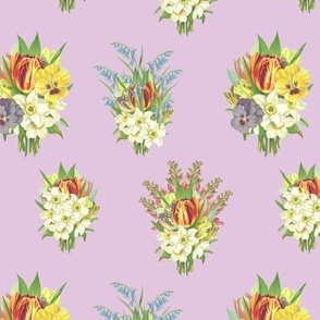 BOUQUETS SMALL - SPRING GARDEN COLLECTION (LILAC)