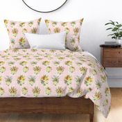 BOUQUET PLAID LARGE - SPRING GARDEN COLLECTION (PINKY)