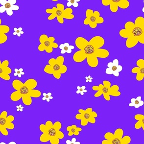 Violet spring bloom