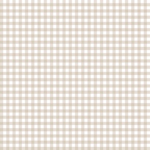 Gingham (Beige) - Small Scale