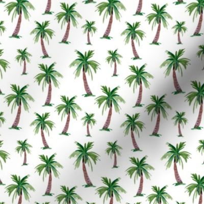 Watercolor palms