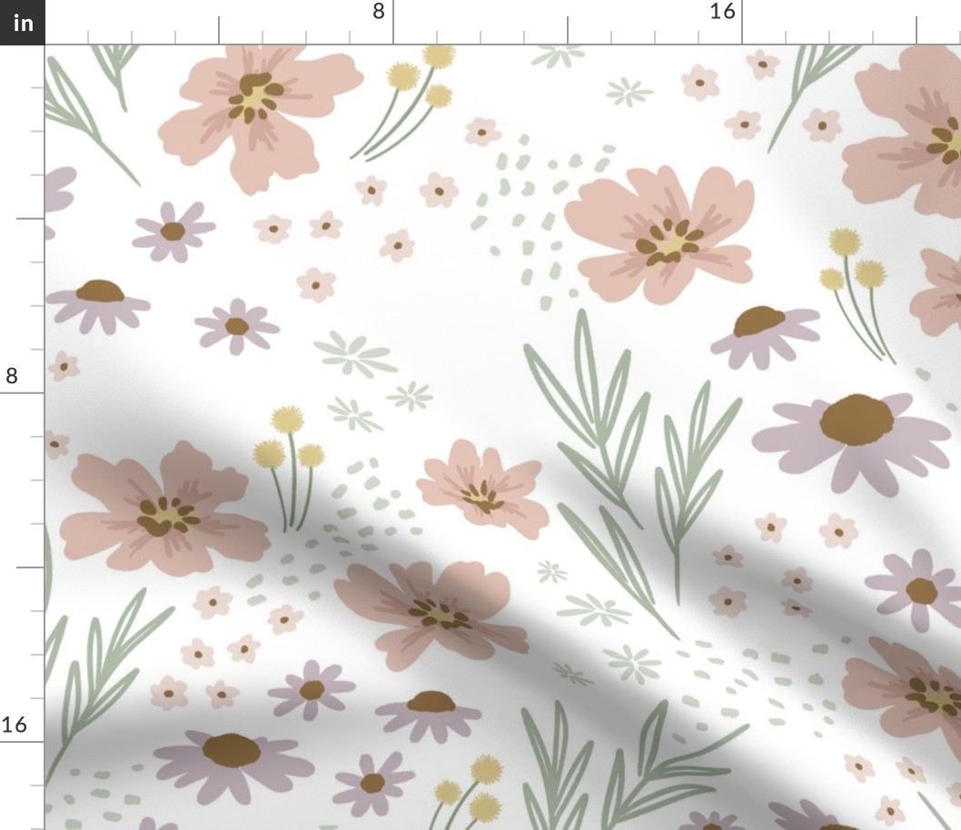 Field of Wildflowers - Pastel, XLarge Scale