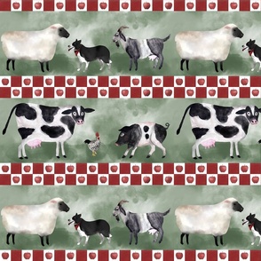 Kitchen Nostalgia: Primitive Folk Farm Animals by Brittanylane
