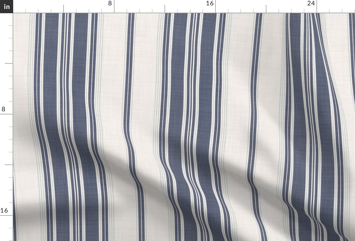 Classic Stripes (Blue) - Medium Scale