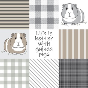 6" guinea pig wholecloth life is better