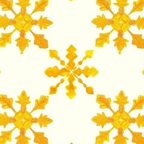 gold snowflake  cream