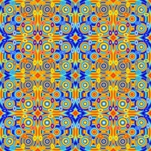 Blue Orange Concentric Circles