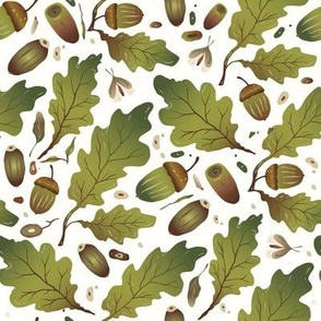 Oak leaves and acorn