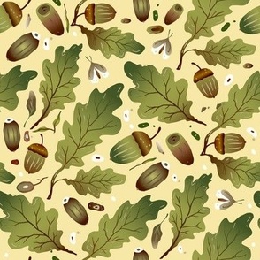 Oak leaves and acorn