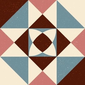 Normal scale • Mid century tiles - 60's (pink squares)