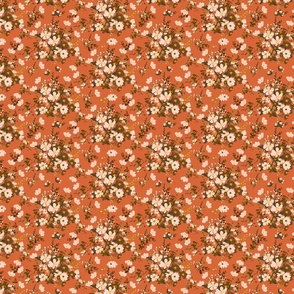 Boho Floral in Orange