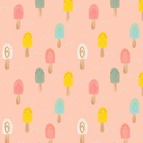 Ice Cream Pink Background