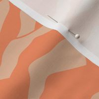 Retro vibes - Abstract mountains seventies abstract organic hills mountain landscape and curves country side orange cream beige seventies