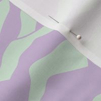 Retro vibes - Abstract mountains seventies abstract waves organic hills mountain landscape and curves country side mint green lilac purple