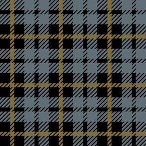 2´´ stripe of the check in gray and olive gold Medium scale