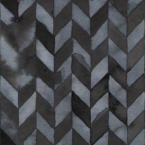 Watercolor chevron arrow Gray Medium scale