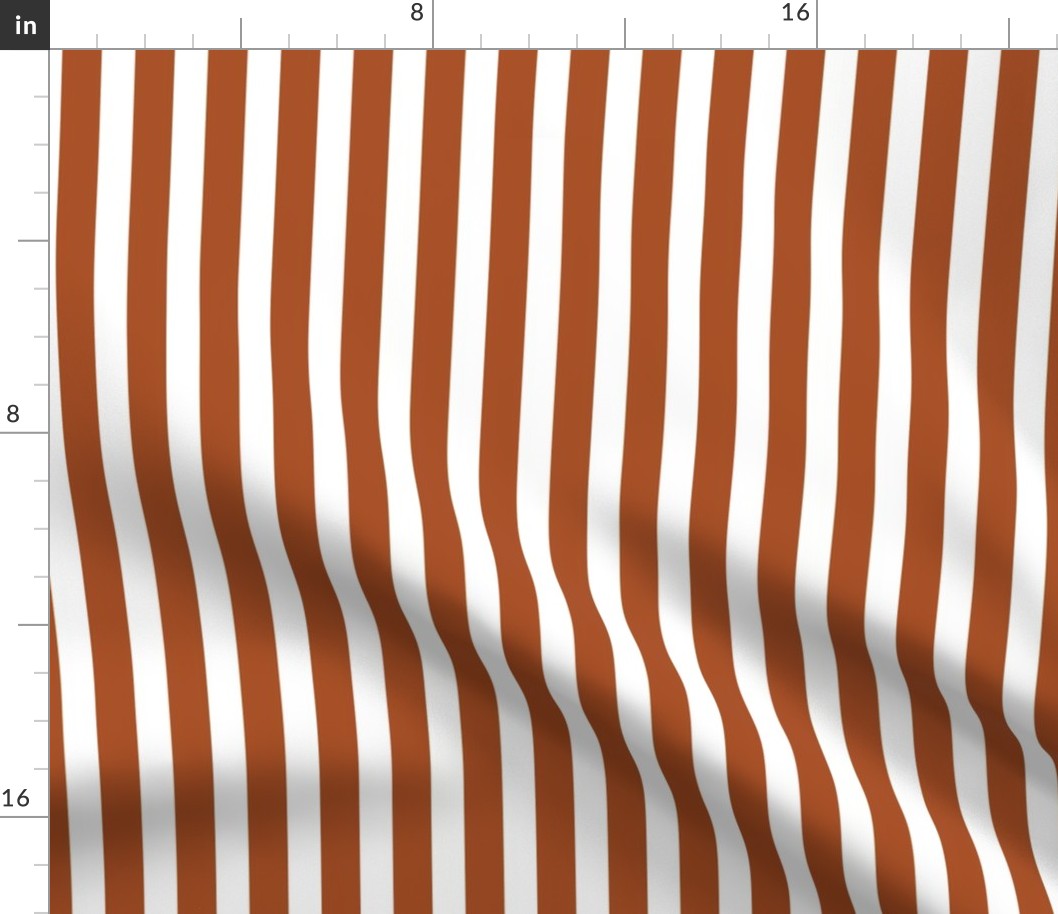 0,66´´ Cinnamon stripes on white