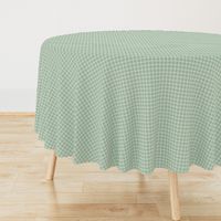 The Simple minimalist series - delicate tartan plaid design scandinavian checker print summer white on christmas olive green SMALL