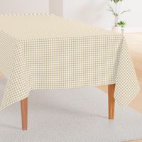 The Simple minimalist series - delicate tartan plaid design scandinavian checker print summer caramel beige on white SMALL