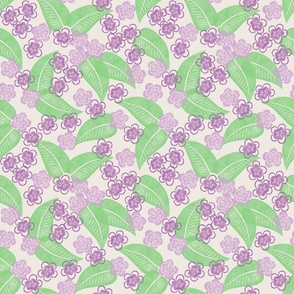 Spring Blossom Floral in Purple - Larger