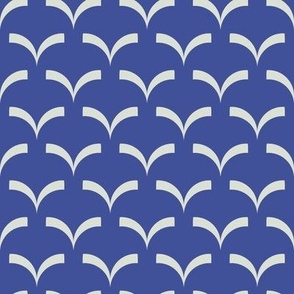 Abstract Birds Periwinkle Blue