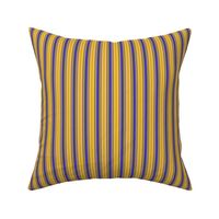 blue yellow ticking stripes