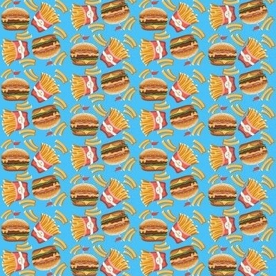 hamburger and fries wallpaper